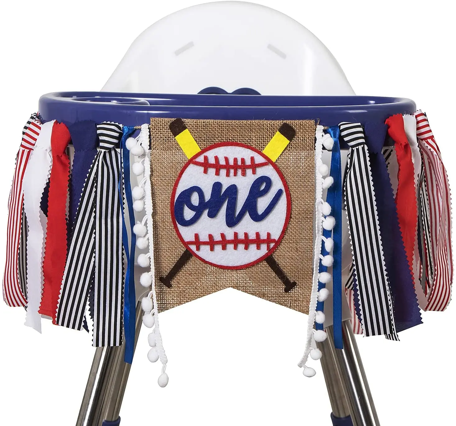 

3D Baseball theme 1st Birthday Highchair Banner First Birthday Baby Decorations Birthday Souvenir and Gifts for Kids - Best