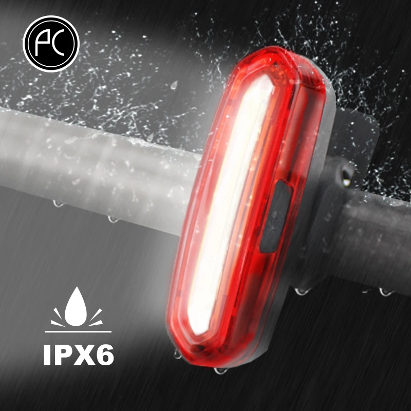 Велосипедный фонарь pвелоспорт портативный Перезаряжаемый от USB COB светодиодный