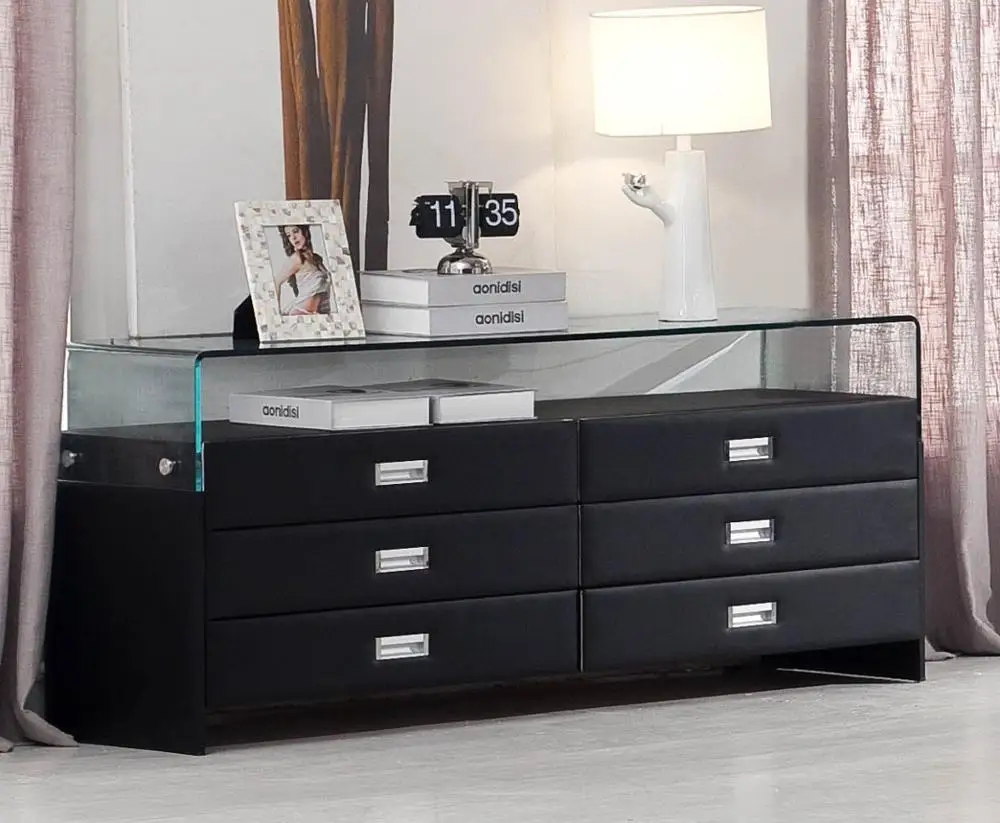 Дешевый MDF белый ПВХ комод для продажи|Наборы спальной| |