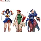 Наклейки для девочек Three Ratels F470 Chun Li Cammy White Kasugano Sakura Game, наклейки для детей, велосипед, чемодан, наклейки для ноутбука, детская игрушка