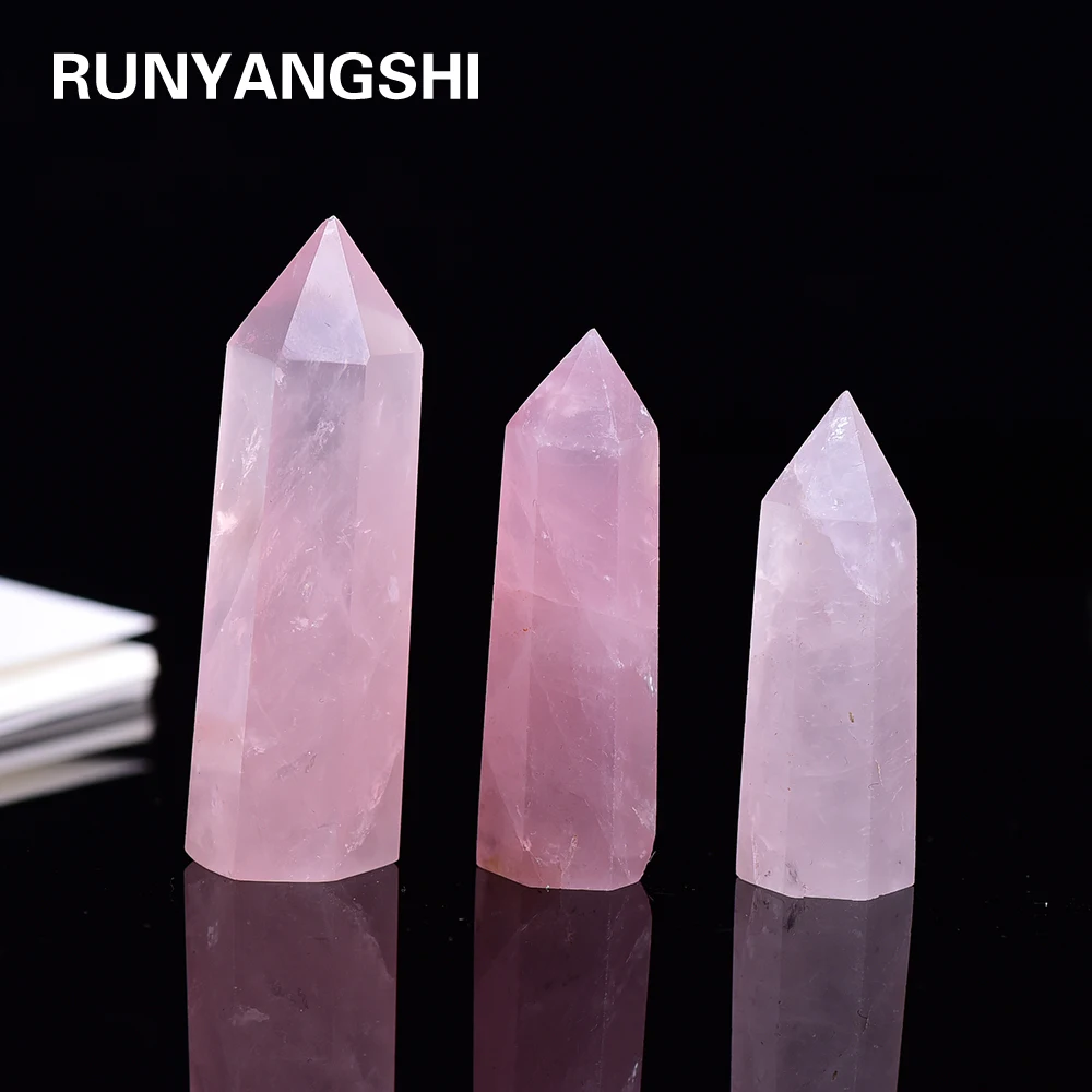 4 7 см 1 шт. натуральный розовый кварц КРИСТАЛЛ ТОЧКА минеральное украшение