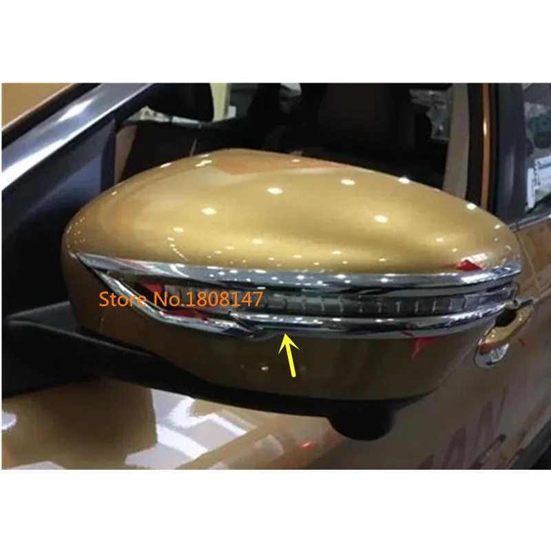 Автомобильная накладка на зеркало заднего вида из АБС пластика 2 шт. для Nissan Qashqai j11 2016 2017 2018|Зеркала и крышки| |