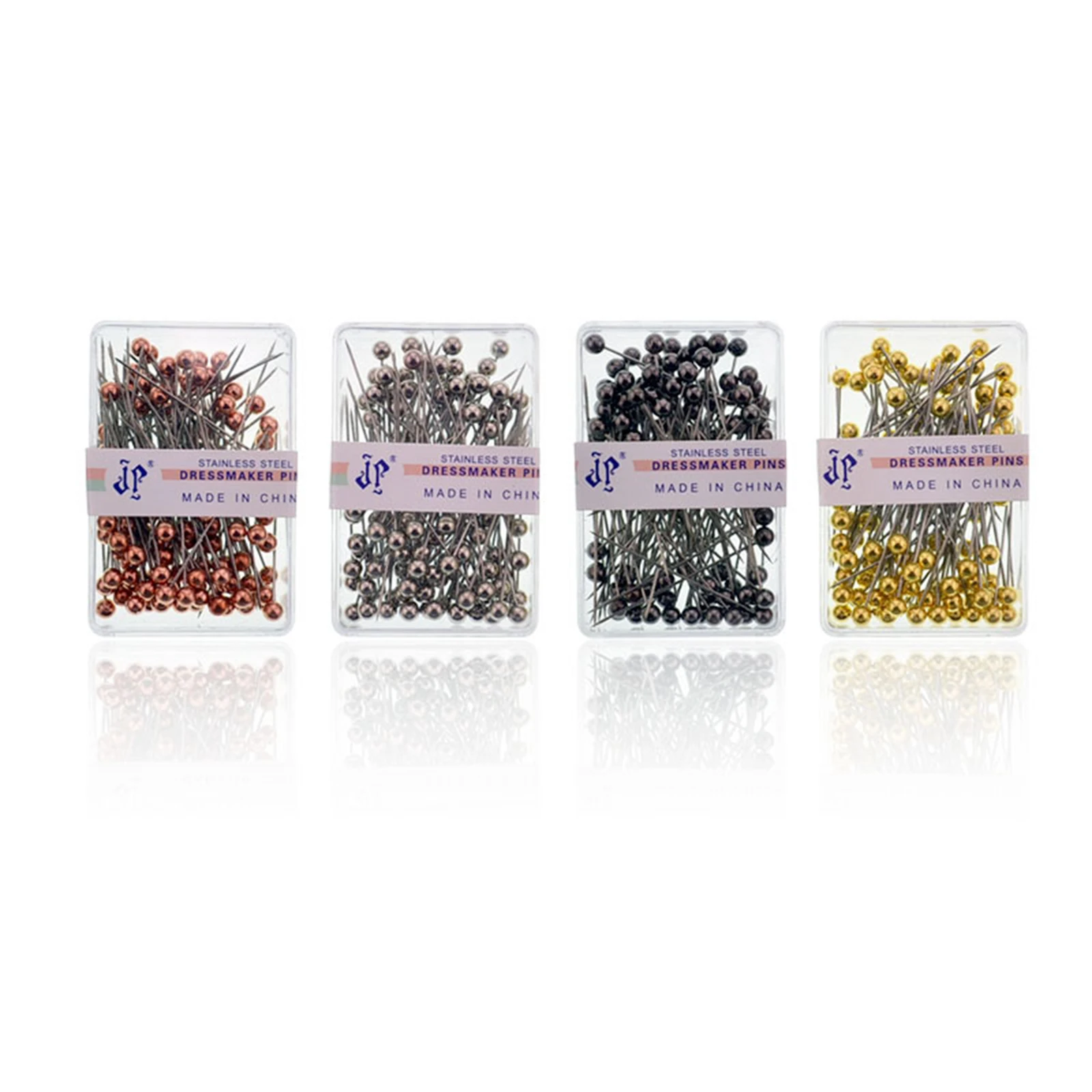 100Pcs/Box 36cm Colorful Round Pearl Head Needles Stitch Straight Push Sewing Pins For Dressmaking DIY Tools Positioning | Дом и сад