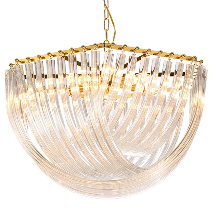 

Postmodern Luxurious Crystal Pendant Lights Living Room Atmospheric Circular Pendant Lamps Bedroom Villa Designer Hanging Lights