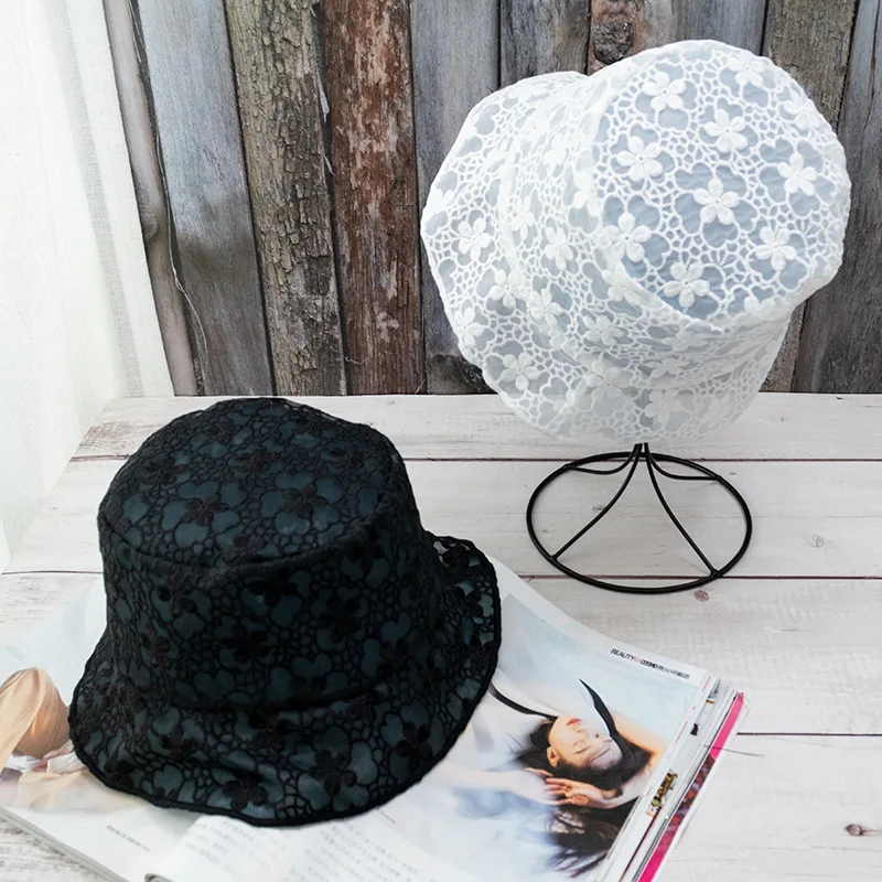 Женская панама с вышивкой прозрачная Кепка в рыбацком стиле женская элегантная