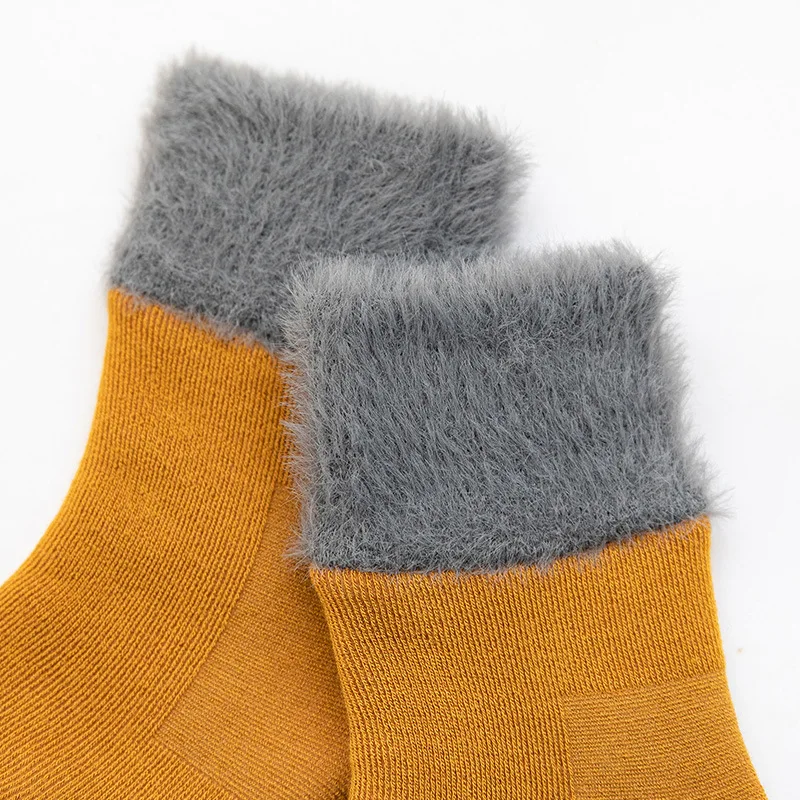 Зимние толстые махровые носки для малышей милые теплые хлопковые новорожденных