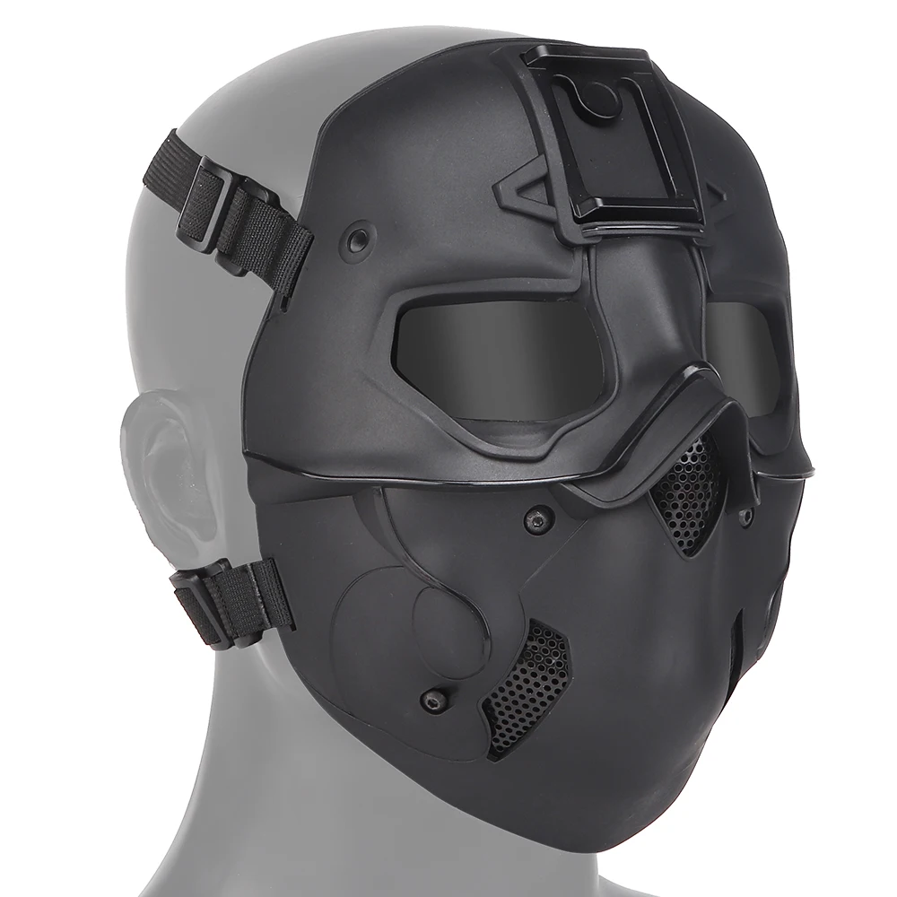 

Bandit Airsoft Mask Airsoft Paintball Game Protective Gear Full Face Nose Protection Mask Breathable Hunting Mask Accessory