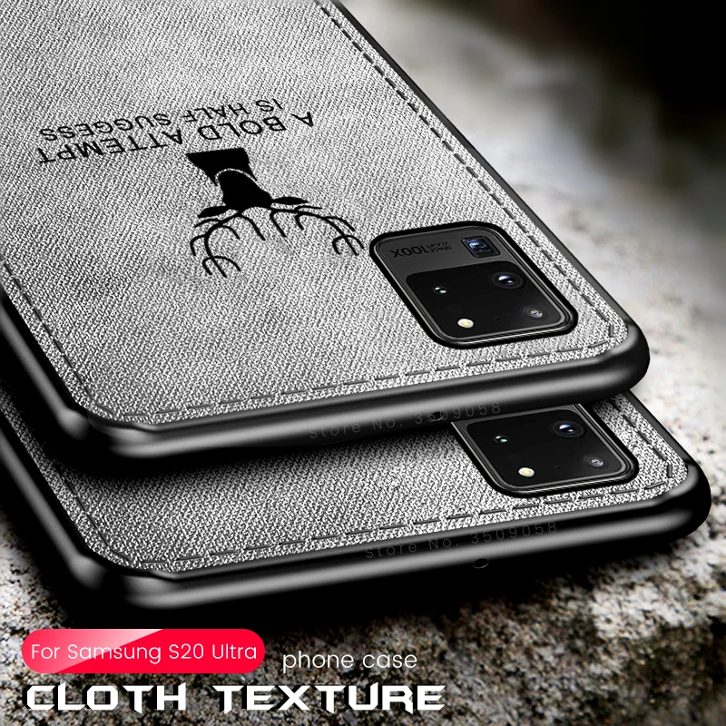 Роскошный тканевый Текстурированный чехол с оленем для телефона Samsung Galaxy S 20 S20 Ultra