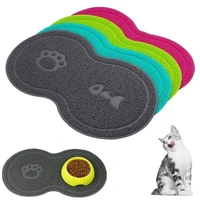 pet pvc placemat waterproof non slip cat litter mat dog mat for food bowl or plate water feeder pet suppliers