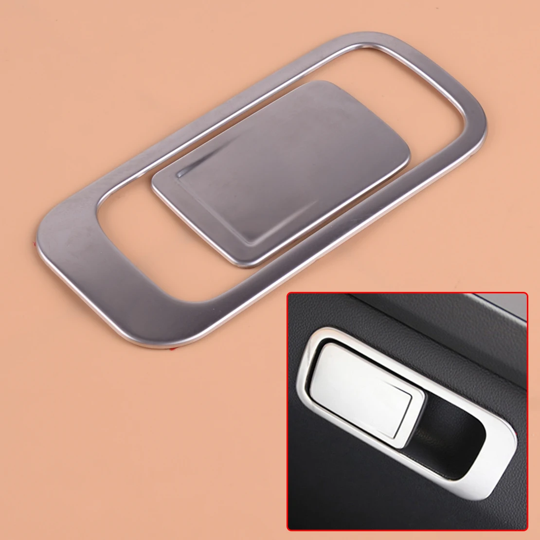 CITALL хромированная Автомобильная Перчаточная коробка с ручкой накладка наклейка