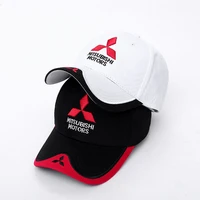 wholesale 2020 new 3d mitsubishi hat cap car logo moto gp racing f1 baseball cap hat adjustable casual trucket hat cj01