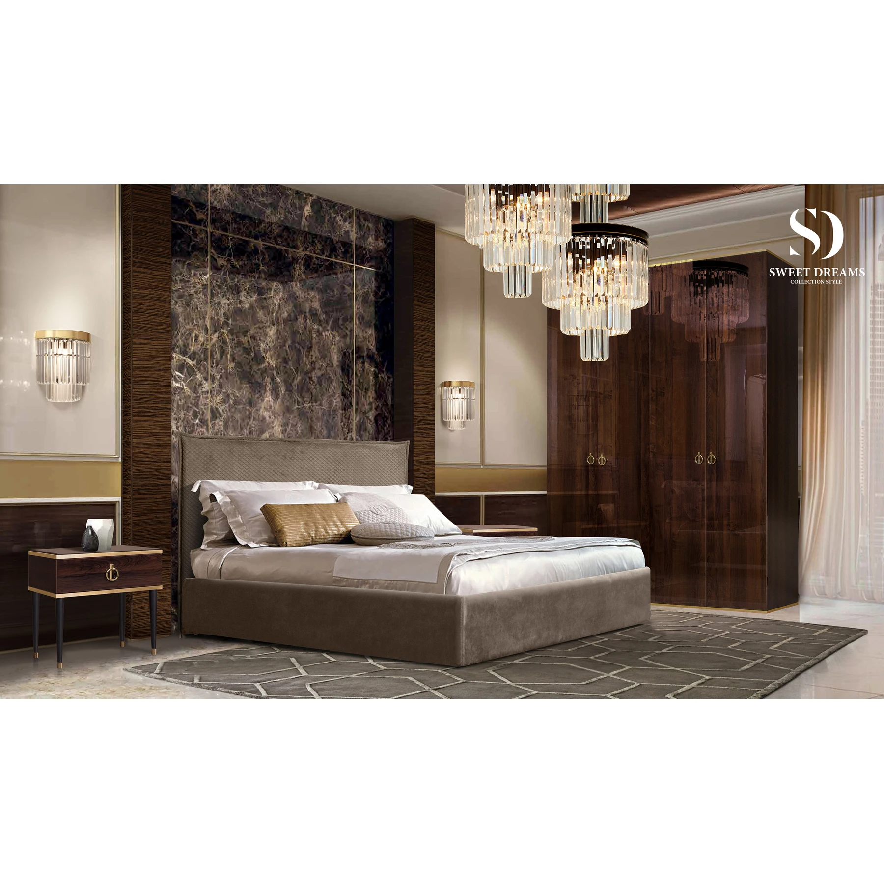 Кровать двуспальная DIORA с подъемным механизмом Ярцево Sweet Dreams|Кровати| |