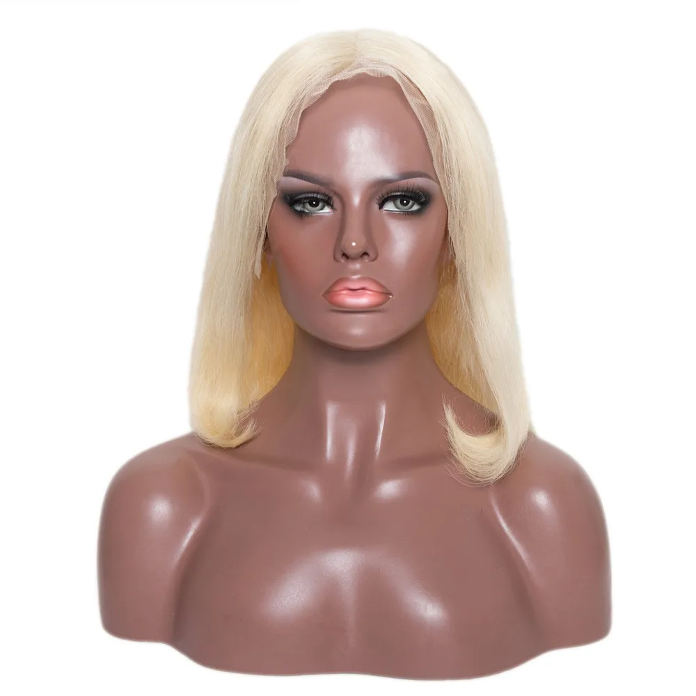 Парик с коротким Бобом 13x6 парики из человеческих волос на сетке спереди