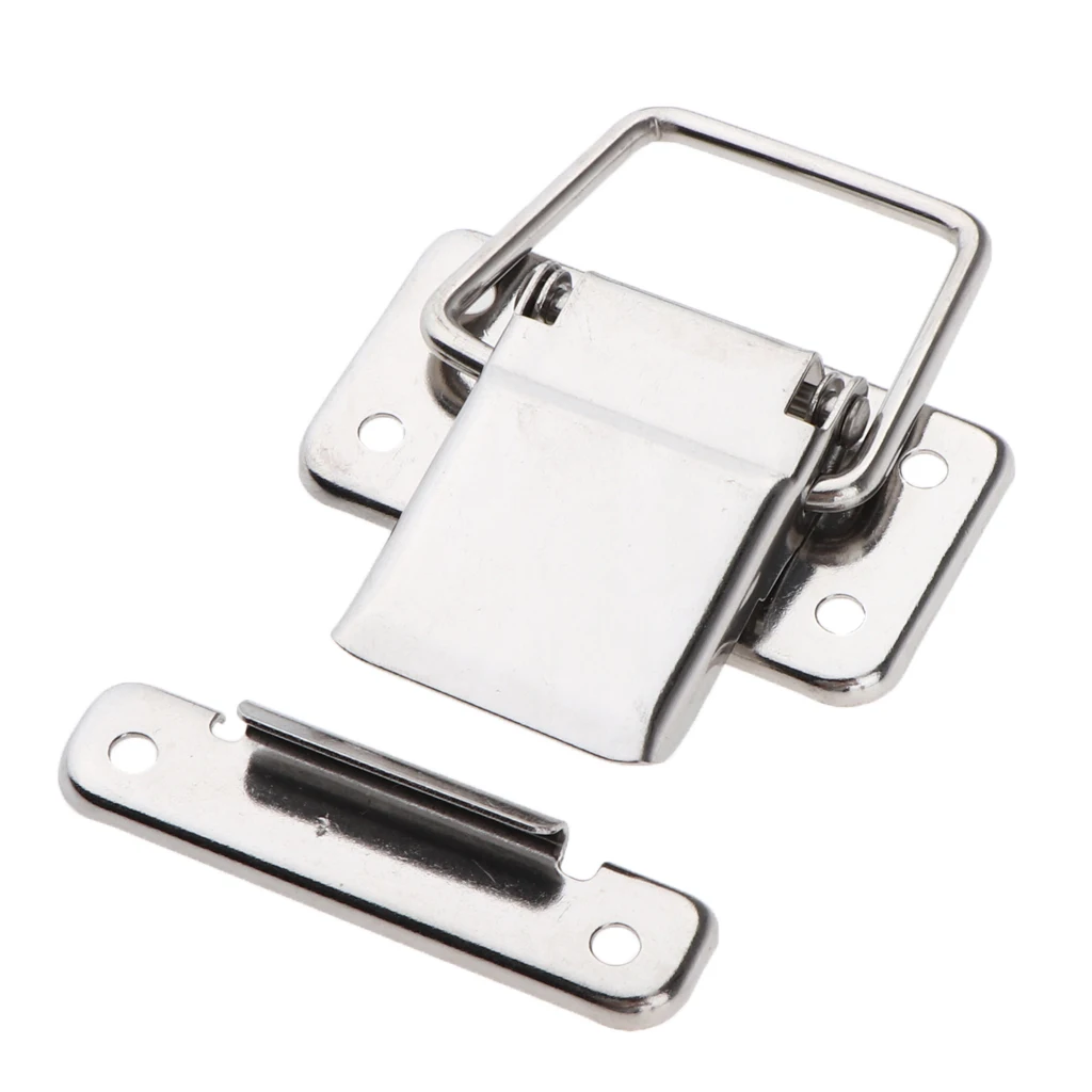 

Universal Spring Loaded Latch Hasp Flat Buckles Boat Hardware 52×28mm