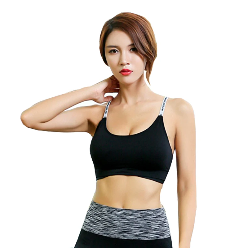 Спортивный бюстгальтер LUKITAS с пуш-ап высокоэффективный надписи бретели для йоги