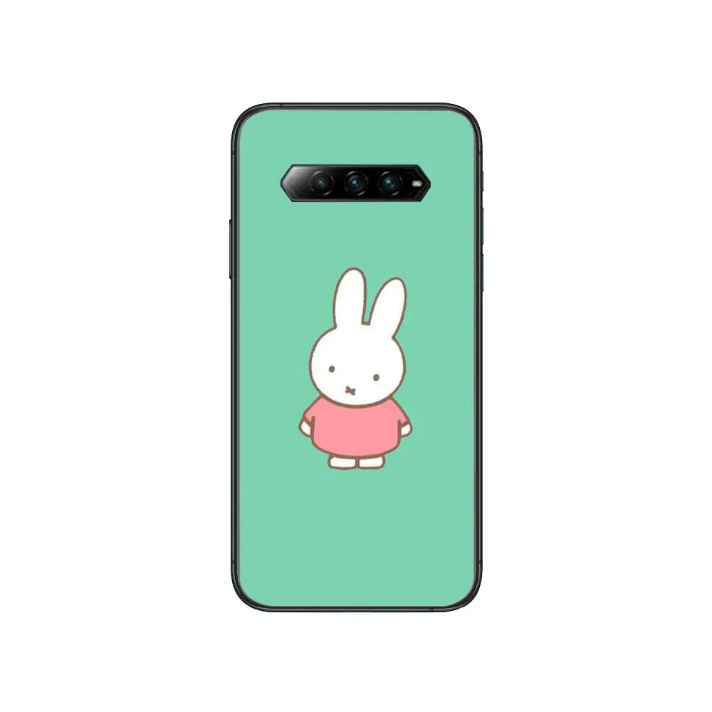 

Famous Dutch brand rabbit miffies Anime Phone Case For xiaomi Black Shark 2 3 3s 4 Pro Helo Black Cover Silicone Back Prett