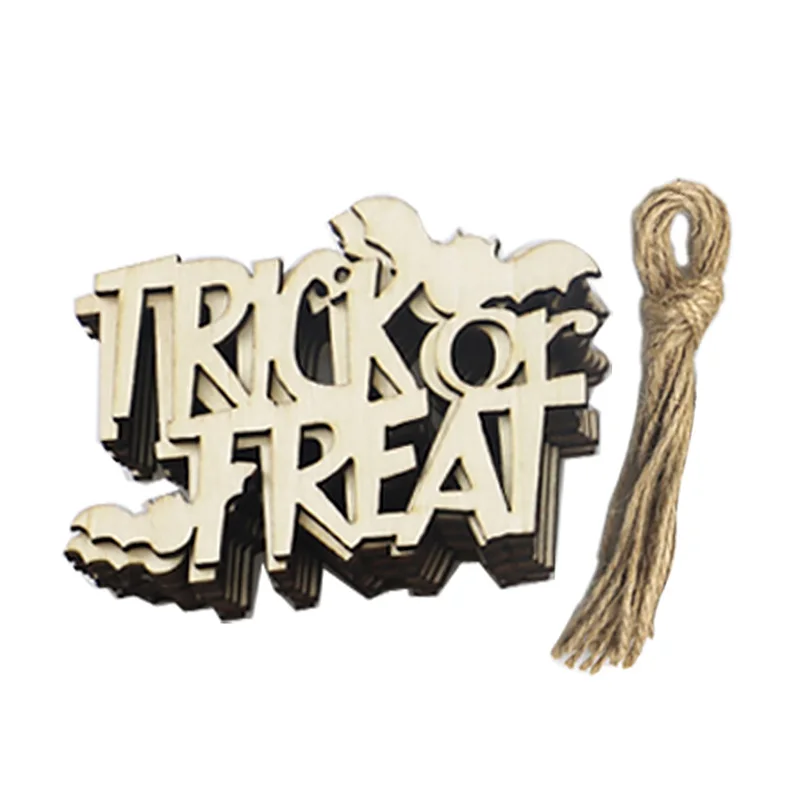 Деревянные украшения в виде тыквы для Хэллоуина дверей настенные или на Хэллоуин