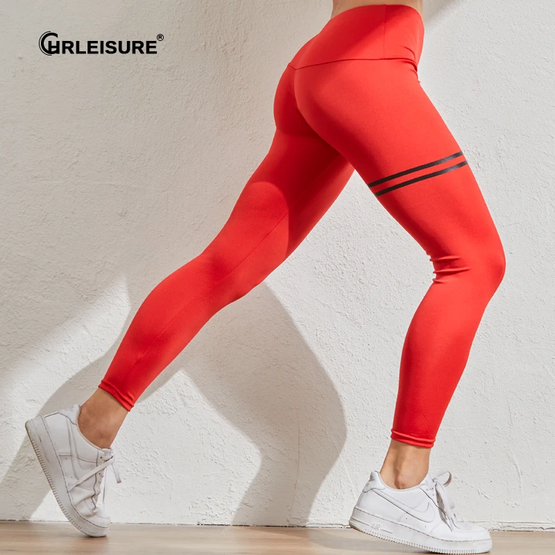 

CHRLEISURE Sexy High Waist Leggings Women Seamless Workout Sports Pants Gym Fitness Breathable Slim Elastic Push Up Leggings