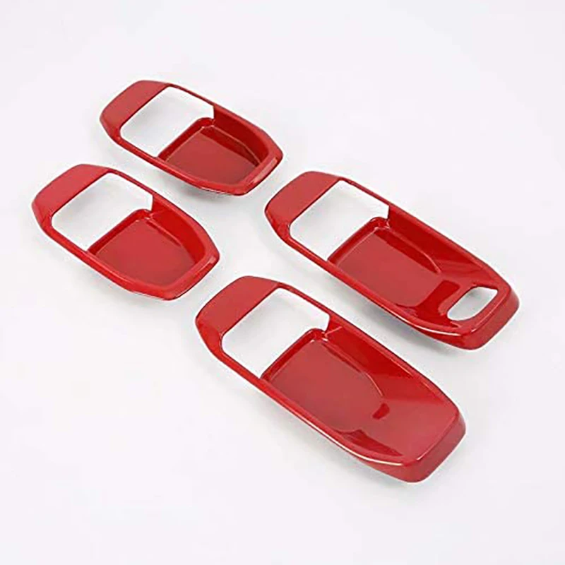 

Car Interior Door Handle, Bowl Cover Decorative Strip, Back Handle Interior Accessories for Jeep Wrangler JL 2018-2020