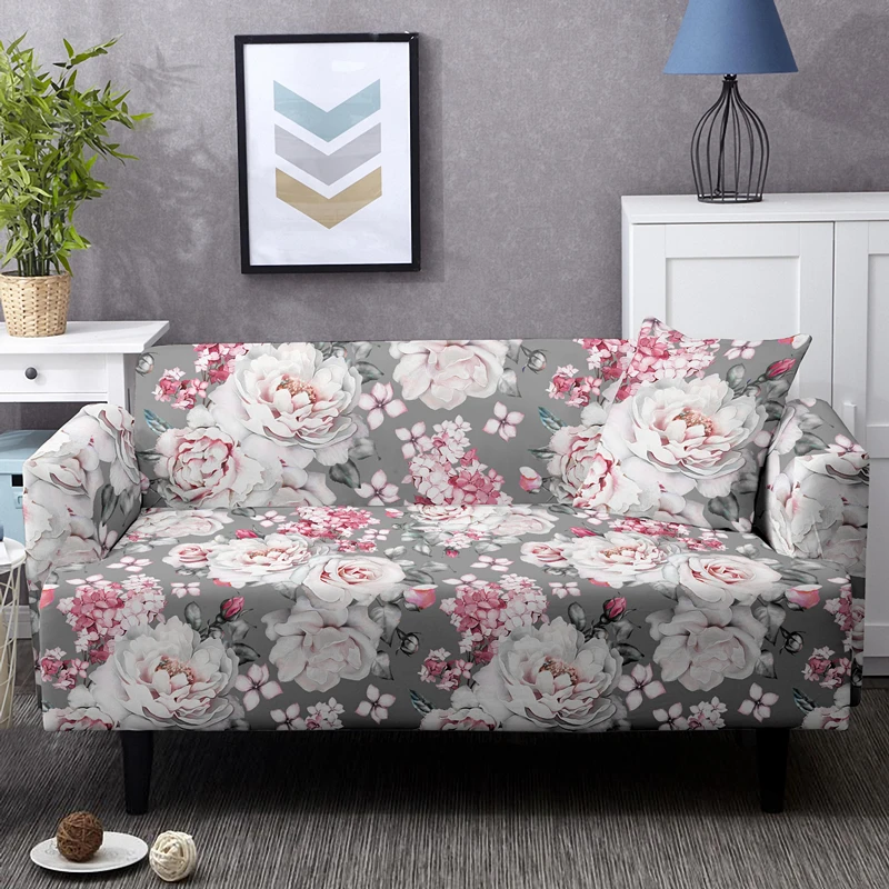 

All-cover Slipcover Slip-resistant Floral Elastic Sofa Cover Removable Stretch Couch Covers 1/2/3/4 Seat Pillowcase Available