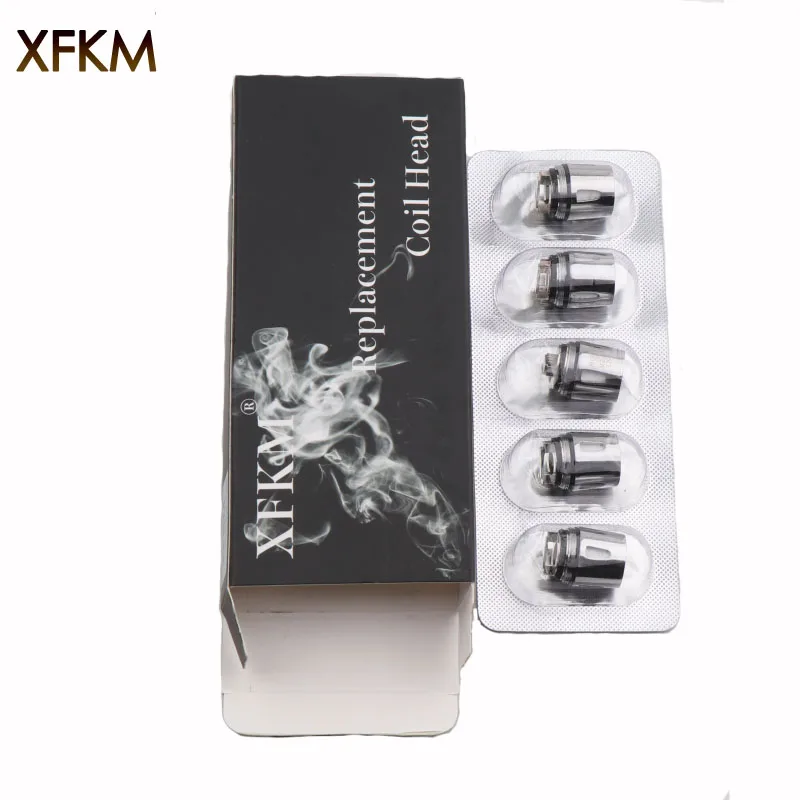 XFKM 5 шт./упак. электронная сигарета атомайзер ядра V8 детская катушка X4/T6/T8/M2/Q2 сменная катушка головка для V8 Baby/Big Baby Tank