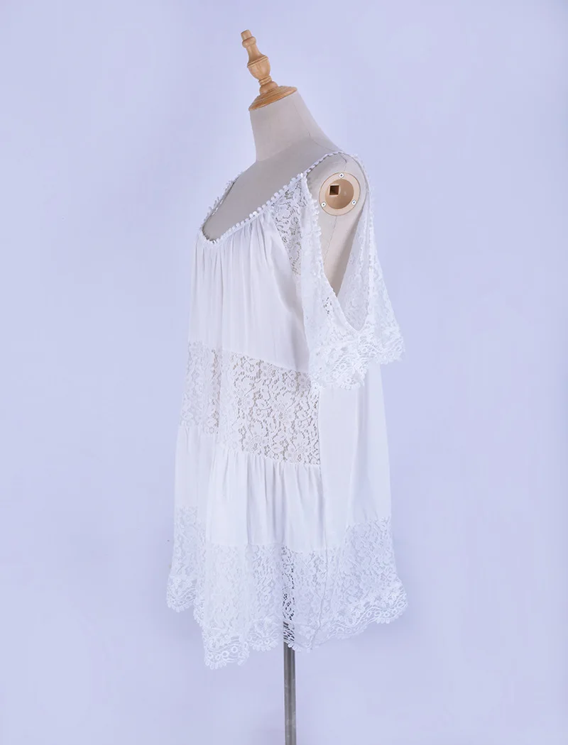 Бикини пляжная одежда накидка кружевной вязаный купальник Пляжное платье