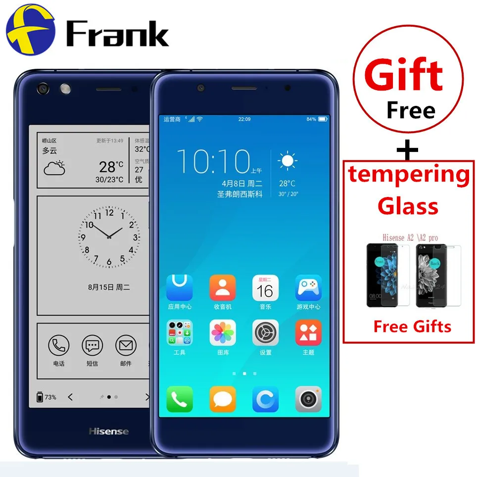 Оригинальный Hisense S9/A2 Pro Телефон NFC инфракрасная функция 4G LTE двойной экран