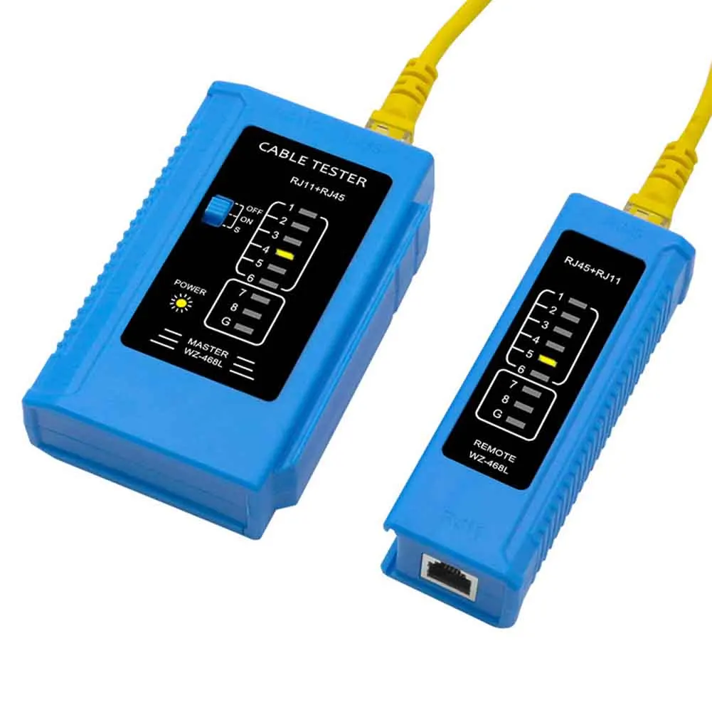 

Wide Use LED Indication Connection Multifunctional Detection Wiring Problem Repair Tool Network Cable Tester Ethernet Lan