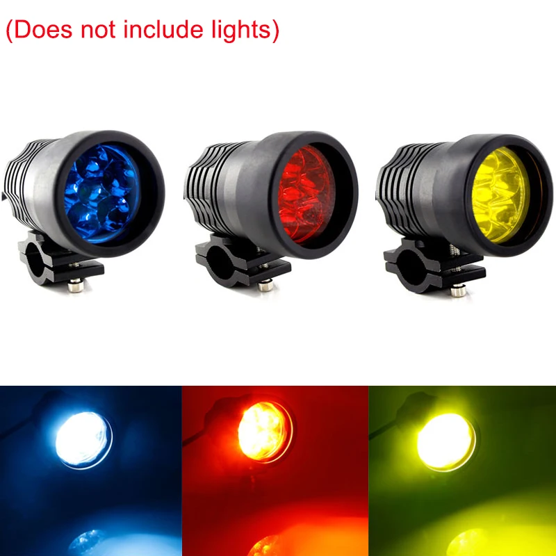 2 шт. светильник для головы мотоцикла желтый/красный/синий чехол пластиковый DIY