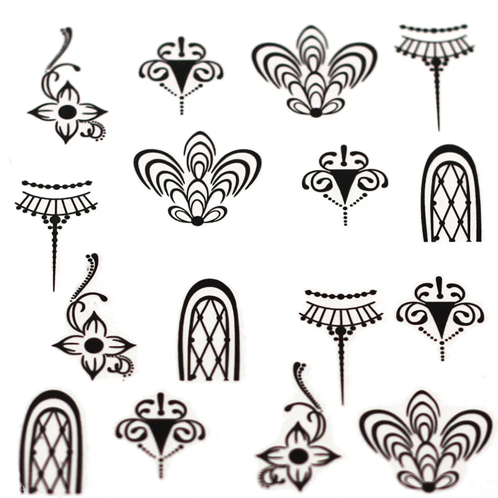 1 шт. улыбающееся лицо снежинка мультяшная водная наклейка для ногтей лист