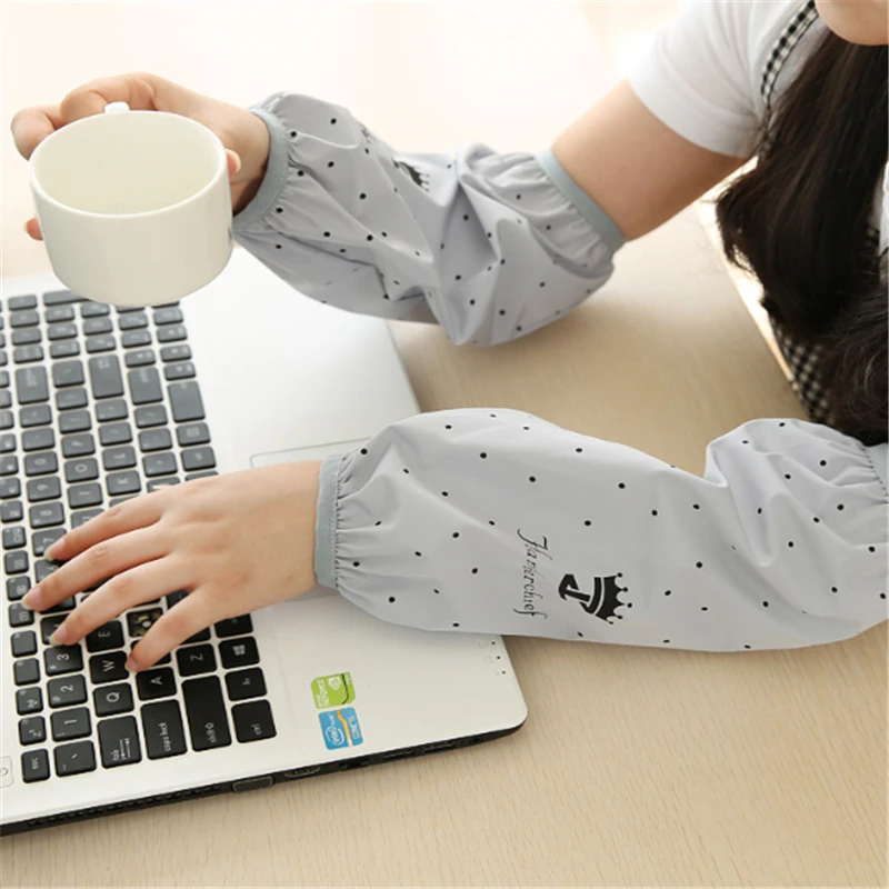 

Long Style Waterproof and Antifouling Sleeve 2021 Kitchen Printed Crown Autumn Winter for Women Cleaning Sleeve Bтулкаy
