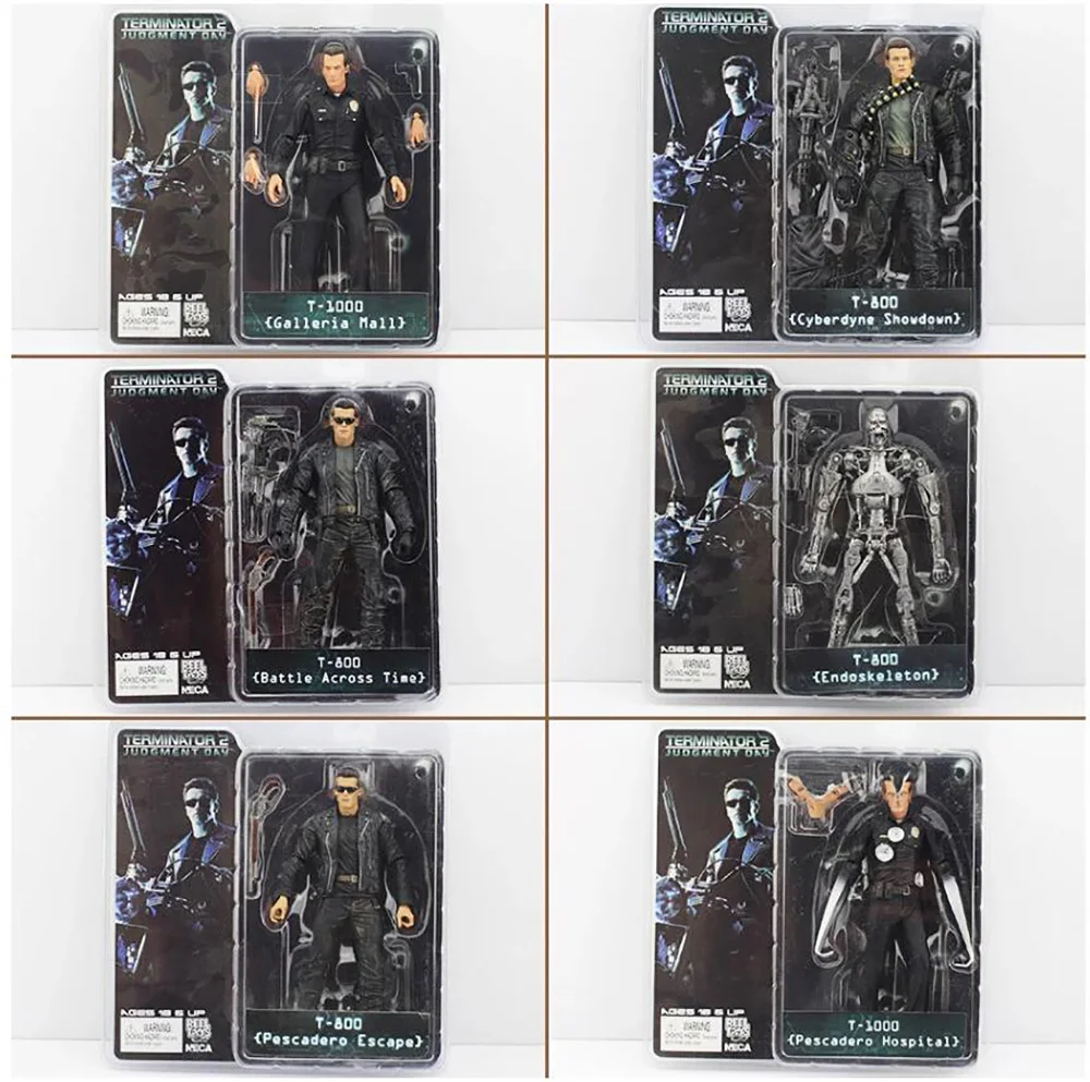 7 типов 18 см NECA Терминатор 2 фигурки T-800 T-1000 ПВХ фигурка модель игрушка; подарок