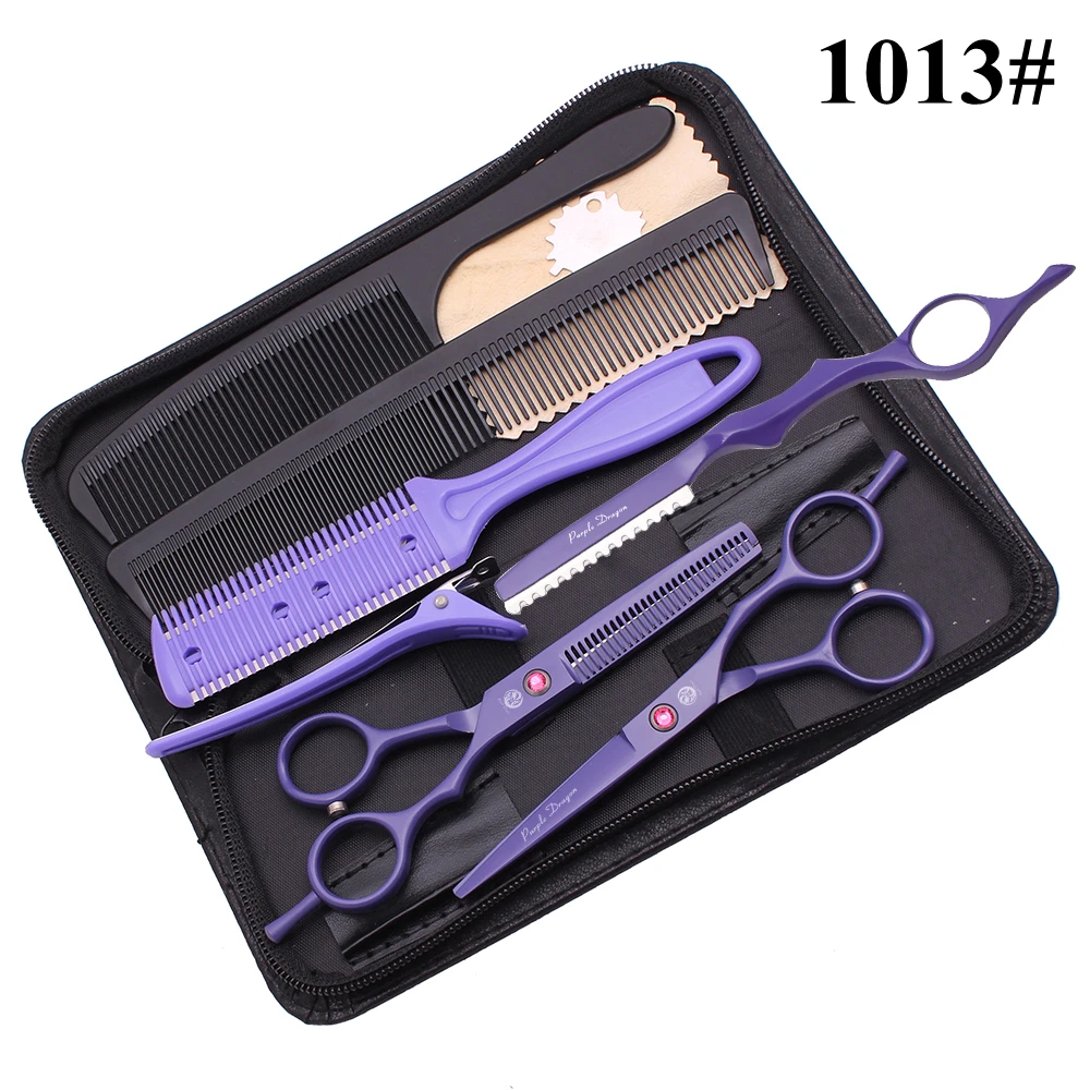 Парикмахерские ножницы для стрижки волос 5 &quotфиолетовый дракон JP нержавеющая 1013
