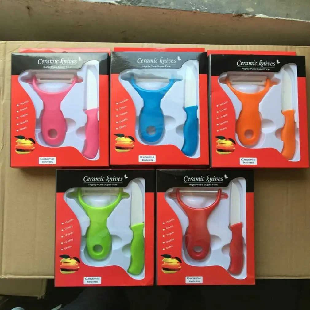Керамический нож из двух частей циркониевая Овощечистка кухонный для очистки