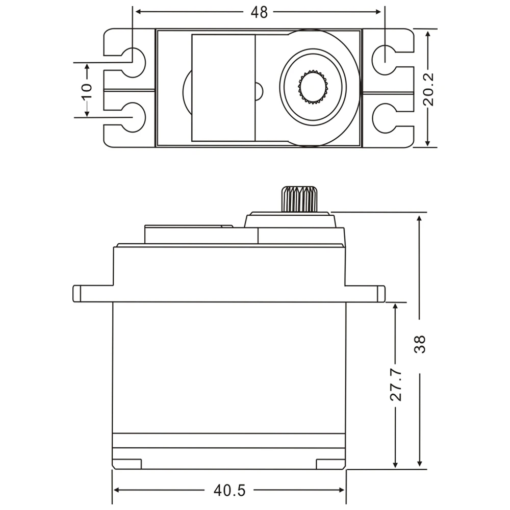 Jx PDI-6208MG 8 кг высокоточный металлический зубчатый цифровой стандартный