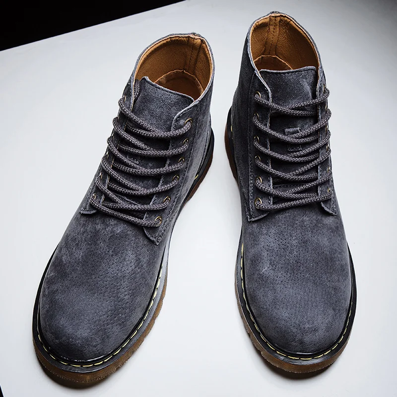 

spring brand genuine for size comfortable thick with loafers mens black sneaker formal shoes quality boots tenis mens sneakers