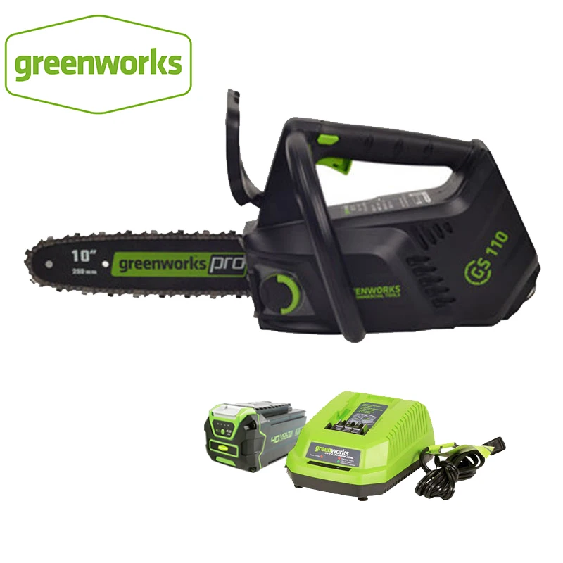 Greenworks 40V  GD40TCS Cordless Chain Saw Single-handed Brushless Chain Saw 40V 25.4 cm