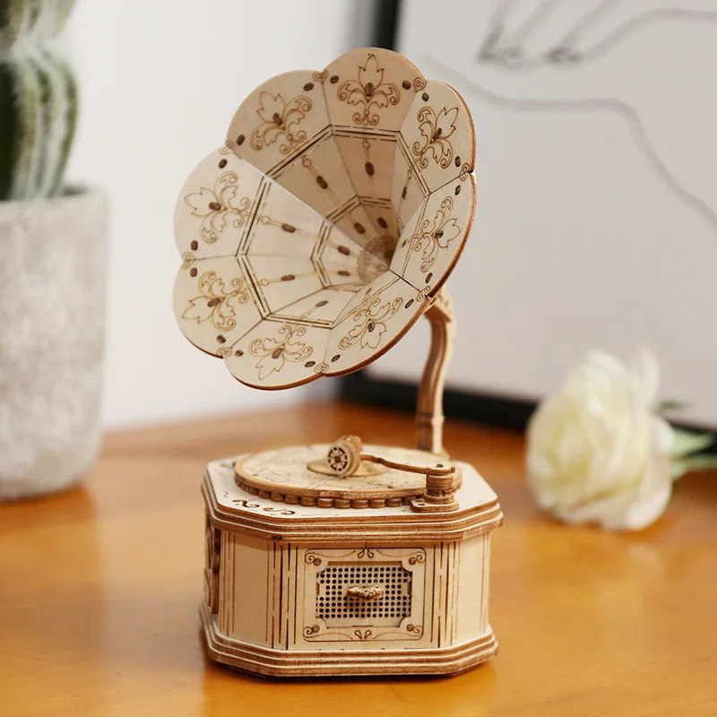 Деревянная 3D модель здания Игрушка Головоломка Тыква карета автомобиль Летающий