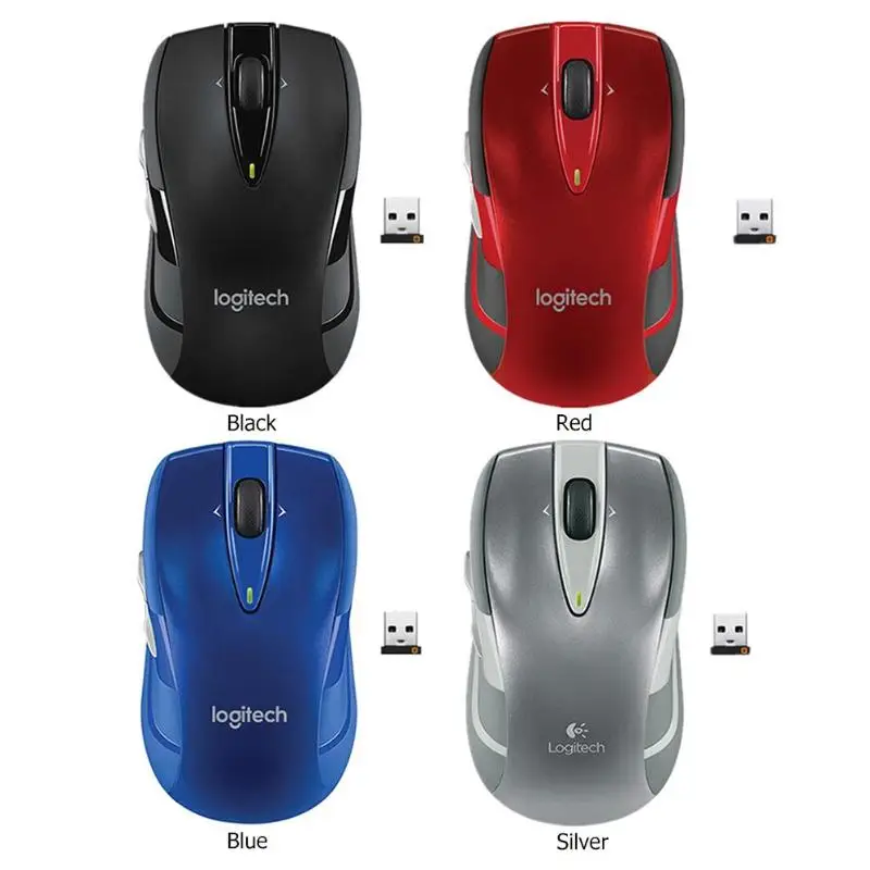 Беспроводная мышь logitech M545/M546 2,4G с двумя дополнительными кнопками для большого пальца эргономичная оптическая игровая мышь 1000 dpi Лазерная игровая мышь