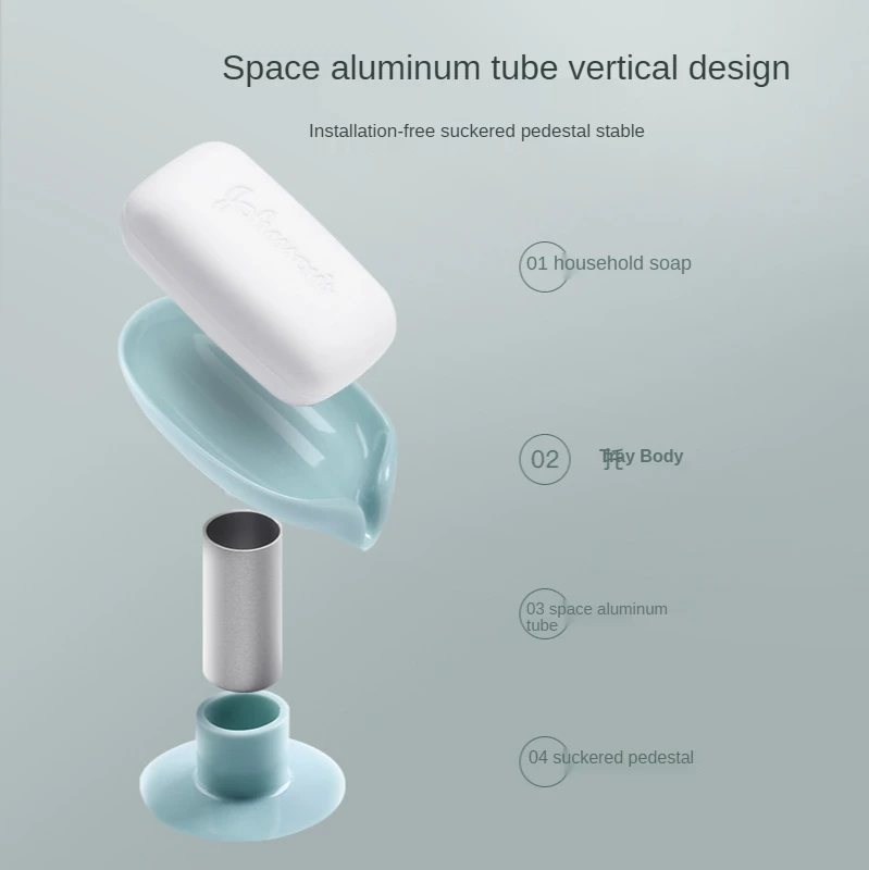 Мыльница в форме листьев дренаж для мыла держатель ванной душа губки тарелка