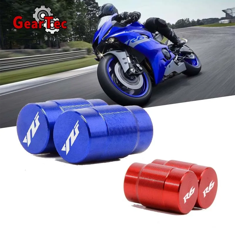 

LOGO YZF R6 Motorcycle Accessories CNC Aluminum Wheel Tire Valve Caps Cover For YAMAHA YZF R1 R3 R6 R25 R125 YZFR3 yzf