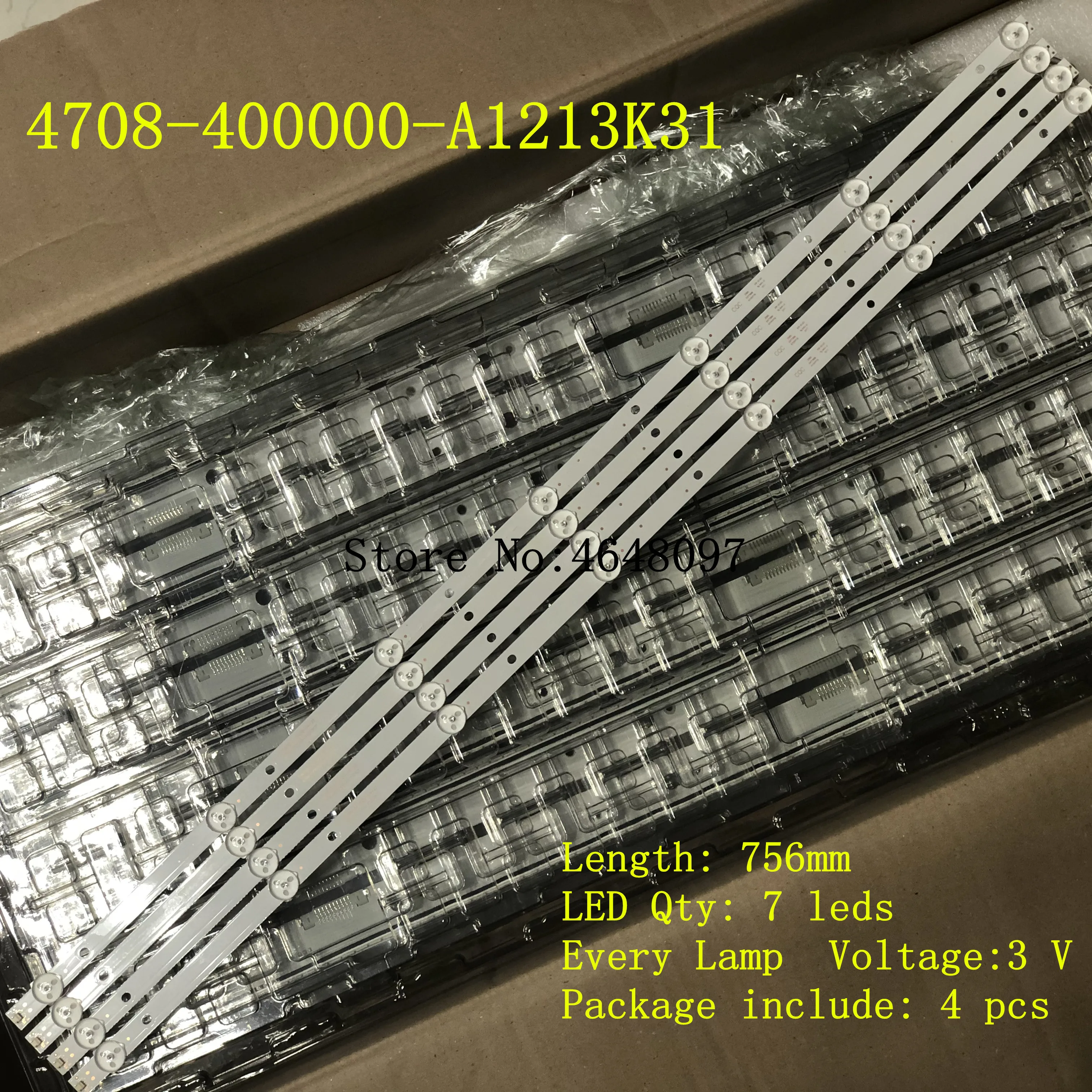 Светодиодный подсветка полосы 7 лампы для Phi губ 40 &quotТВ 4708 400000 a1213K31 39PHF3251 T3 T4012M