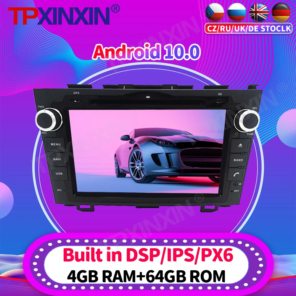 

128GB Android 10.0 For Honda CRV 2006 - 2011 Car Radio Multimedia Video Recoder Player Navigation GPS Accessories Auto 2din dvd