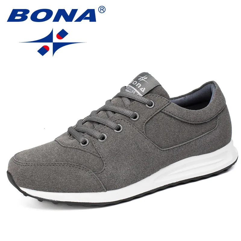 DARK GREY BONA/ стиль; трендовая женская обувь для бега в стиле ретро; прогулочная обувь для бега; кроссовки; удобная спортивная обувь; - Цвет: DARK GREY