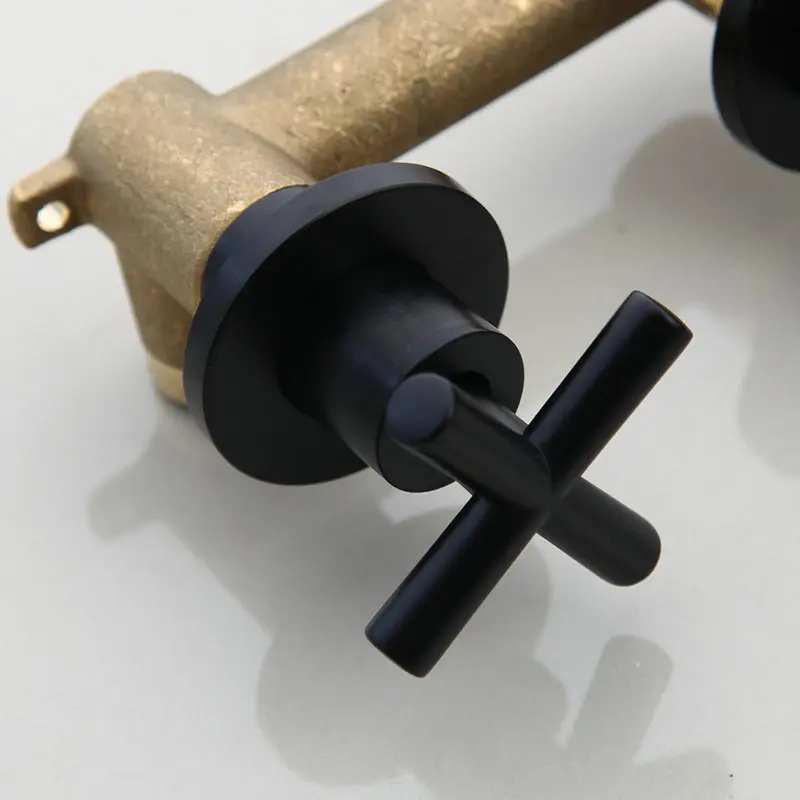 Monite черный шар ванна раковина твердая латунь ванная смеситель соединение для