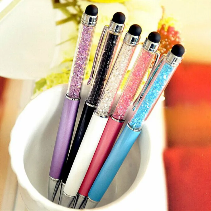 

1 шт./продажа, креативная шариковая ручка с кристаллами, алмазные шариковые ручки, канцелярские принадлежности, шариковая ручка, стилус, сен...