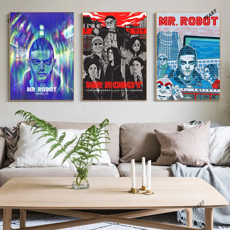 

Diamond Inlaid Mr.robot TV Show Diamond Painting Diamond Embroidery DIY Full Diamond Embroidery Room Decoration