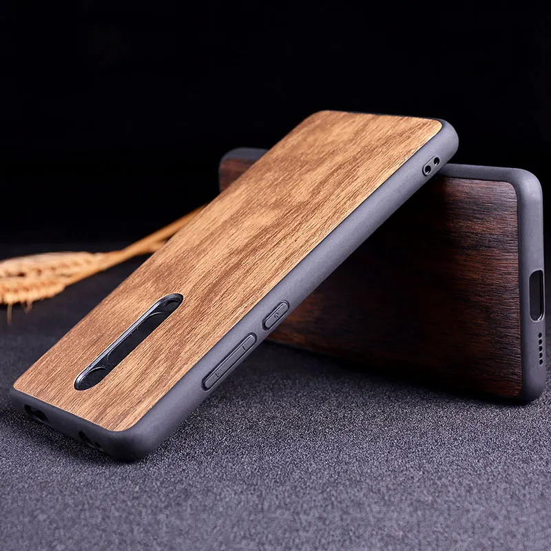 Чехол с имитацией под дерево для Xiaomi Mi 9T Pro пасторальным дизайном ТПУ + ПК материал