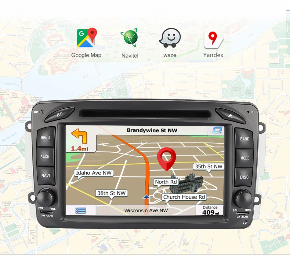 Eunavi 2 Din 7 ''Android 9,0 автомобильный DVD для Mercedes Benz CLK W203 W208 W209 W210 W463 Vito Viano четырехъядерный Радио стерео с dsp