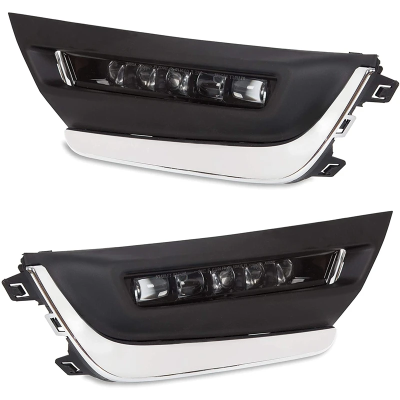 

Car Daylight LED DRL Cover with Turn Yellow Signal LED Daytime Running Light Fog Lamps for Honda CRV CR-V 2017-2018